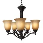 Rustic Iron 5-Light Chandelier