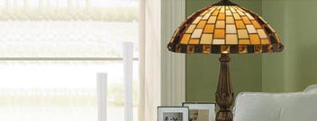 Consider a Tiffany lamp for an elegant look for your home