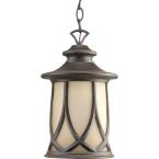 Resort Collection 1-Light Outdoor Aged Copper Hanging Lantern