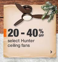 Hunter Ceiling Fans Savings