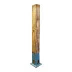 4 ft. x 1/4 in. x 5-1/4 in. Wood Post with Surface Mount Bracket