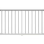 2-3/4 in. x 42 in. x 6 ft. Vinyl White Structure Rail with Square Balusters