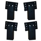 4 in. x 4 in. Double Angle Brackets Set of 4