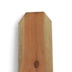 11/16 in. x 5 1/2 in. x 6 ft. FSC Certified Redwood Con Common Dog Eared Picket