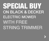 Special Buy On Black & Decker Electric Mower with Free String Trimmer