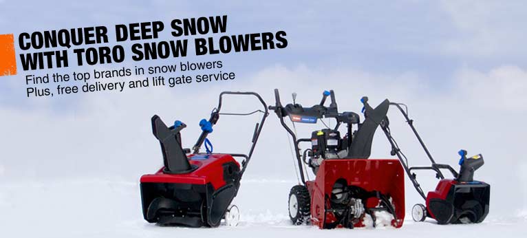 Conquer deep snow with toro snow blowers