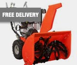 Snow blowers, snow throwers and snow equipment