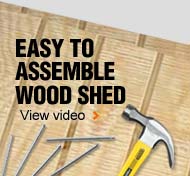 How to build a wood shed at The Home Depot