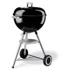 One-Touch Silver 18-1/2 in. Charcoal Kettle Grill in Black