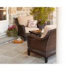 Woodbury 3-Piece Patio Chat Set with Textured Sand Cushions