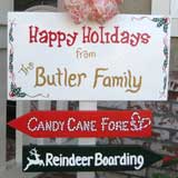 Craft a Holiday Welcome Sign