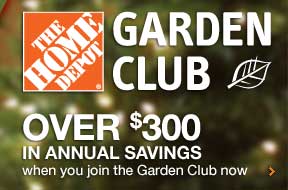 over $300 in annual savings when you join the garden club