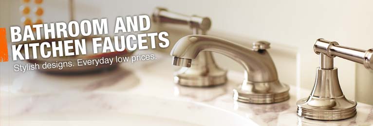 Bathroom and Kitchen Faucets Stylish designs. Everyday low prices.