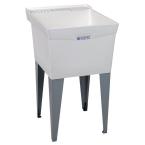 Utilatub 24 in. x 20 in. Structural Thermoplastic Floor-Mount Utility Tub in White