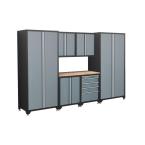 Pro Series 10 ft. 8 in. Wide 7-Piece Welded Steel Cabinet Set