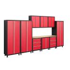 Bold Series 14 ft. x 6 ft. 10-Piece Welded Steel Cabinet Set