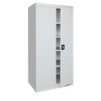 36 in. W x 72 in. H x 18 in. D Freestanding Steel Cabinet in Dove Gray