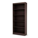Freeport Chocolate 5-Shelf Bookcase
