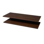 35 in. Espresso Shelves (2-Pack)