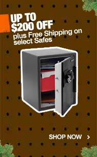 SAVE ON SELECT SAFES Up to $200 off