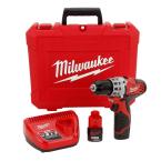 M12 Red Lithium 12-Volt Cordless 3/8 in. Drill/Driver Kit