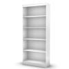 Freeport Pure White 5-Shelf Bookcase
