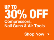 Up To 30% Off Air Compressors & Tools