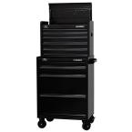 27 in. W 9-Drawer All Black Chest and Cabinet Set