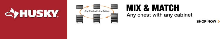 Husky Tool Chests & Cabinets - Mix & Match Any Chest with Any Cabinet - 500+ Choices Available