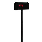 Freemont Post Mount Mailbox and Post Kit in Black