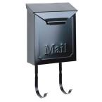 Townhouse Wall Mount Mailbox in Black