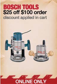 BOSCH TOOLS $25 off $100