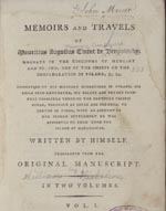 Memoirs and Travels of Mauritius Augustus, Count de Benyowsky ... 
