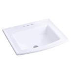 Archer Self-Rimming Bathroom Sink in White