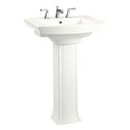 Archer Pedestal Combo Bathroom Sink in White