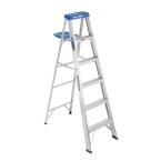 6 ft. Aluminum Step Ladder 250 lb. Load Capacity (Type I Duty Rating)