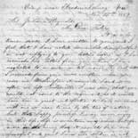 Letter from John S. Smith to Juliana Smith Reynolds, November 25, 1862