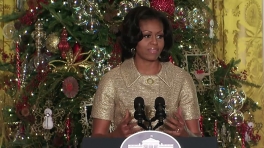 First Lady Previews the 2012 White House Holiday Decorations