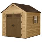 8 ft. x 8 ft. Cedar and Resin Hybrid Storage Shed
