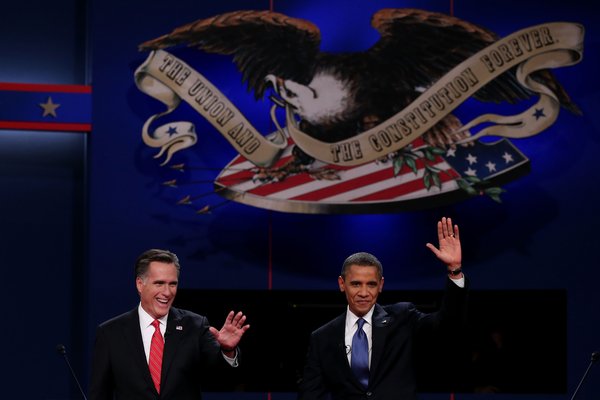 Though he performed significantly better in the two subsequent debates, President Obama's lackluster appearance in the first debate worried supporters and allowed Mitt Romney a victory lap. Romney persistently placed Obama on the defensive, and the incumbent stumbled along with guarded, unfocused arguments. Romney's strong performance arguably led to a tightening in the polls, however temporary it may have been.

Shifting toward the center, and adopting what Obama would later call a case of "Romnesia," Romney appeared at his best after a rigorous practice schedule and a lengthy series of debates <a href="http://articles.latimes.com/2012/oct/04/nation/la-na-debate-analysis-20121004">during the Republican primary.</a>