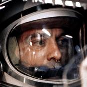 Astronaut Alan Shepard became the first American in space in 1961. He later developed an inner ear problem that grounded him from space flight until an operation cured him.