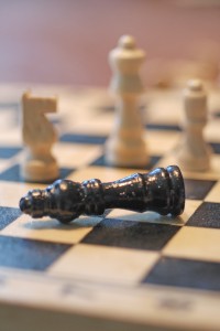 Fallen Chess Piece