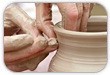 Hands Creating Pottery