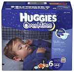 Huggies Overnites Diapers, Big Pack, Size 6, 35 lbs-50 Ibs, 44 ea