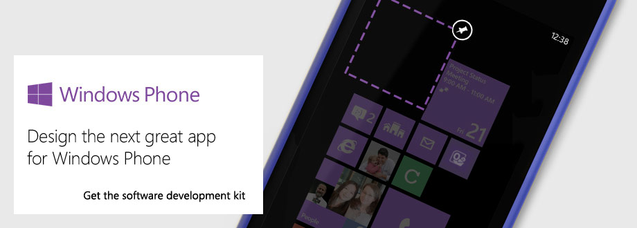 Download Windows Phone SDK to develop apps for Windows Phone 8.