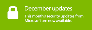 Help protect your PC with the latest Microsoft security updates.