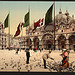 [Feeding Pigeons in St. Mark's Place, Venice, Italy] (LOC)