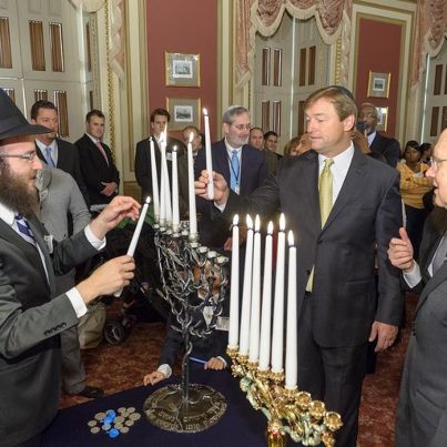 Photo: Today’s breakfast reminded us all of the true meaning of Chanukah, which is peace and joy around the world. http://1.usa.gov/TReq02