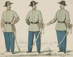 Uniform and dress of the army of the Confederate States.