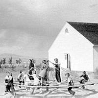 Children of resettlement families playing, 1939.